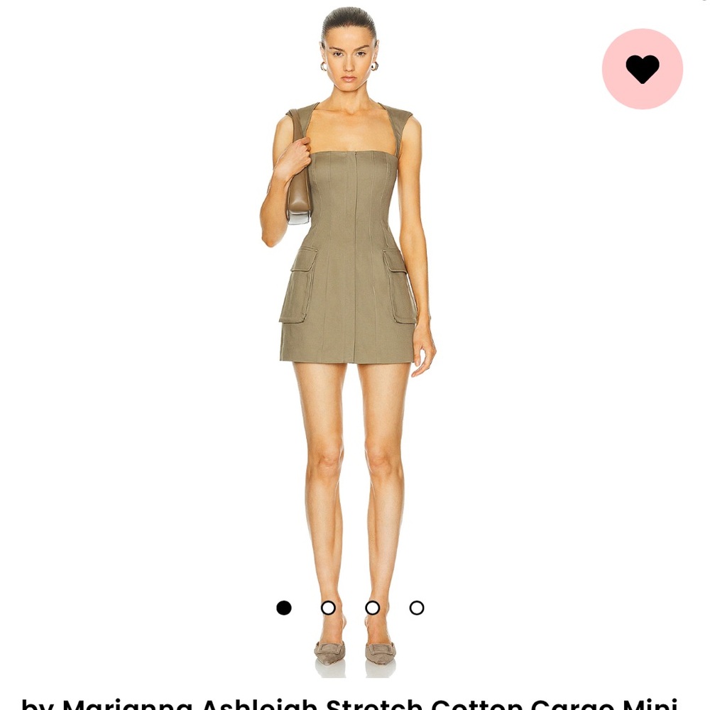 L'Academie Ashleigh Stretch Cotton Cargo Mini Dress